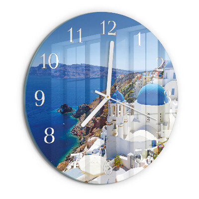 Round wall clock Santorini