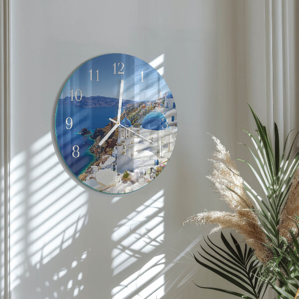 Round wall clock Santorini