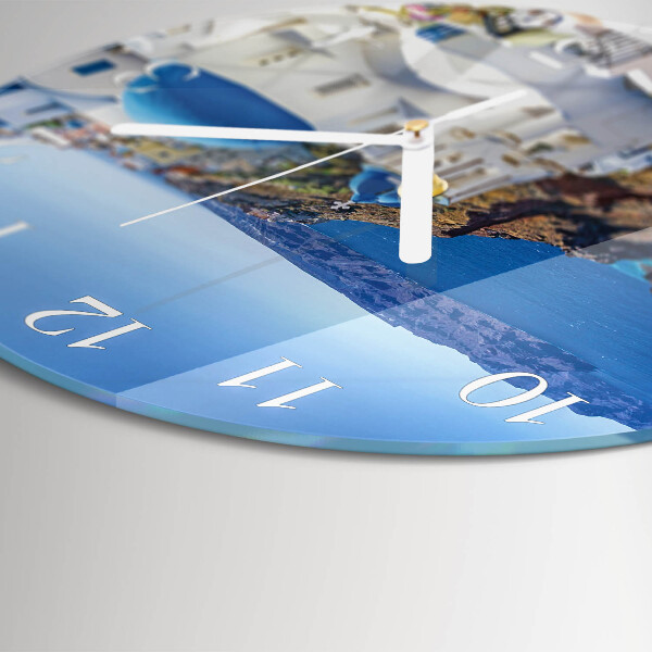 Round wall clock Santorini