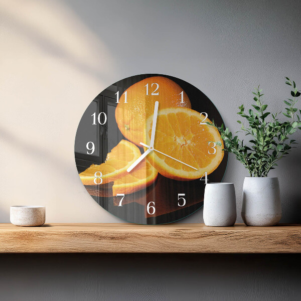 Round wall clock Oranges