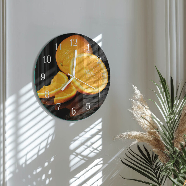 Round wall clock Oranges