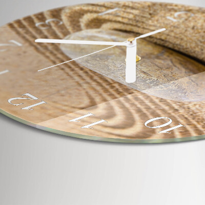 Round wall clock Stone Sand