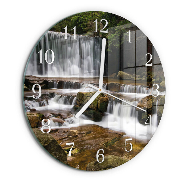 Round wall clock Waterfalls