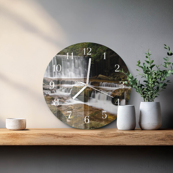 Round wall clock Waterfalls