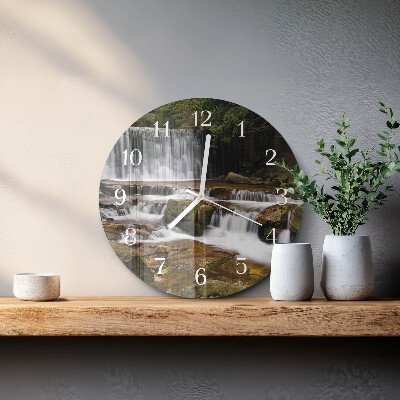 Round wall clock Waterfalls