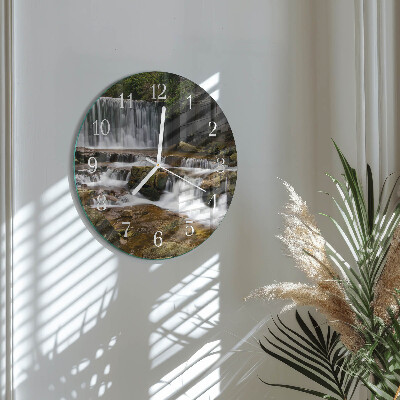 Round wall clock Waterfalls