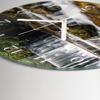 Round wall clock Waterfalls