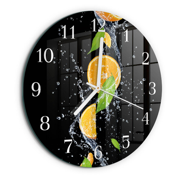 Round wall clock Oranges