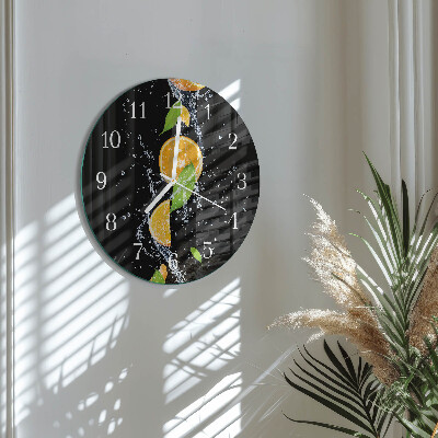 Round wall clock Oranges