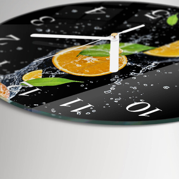 Round wall clock Oranges