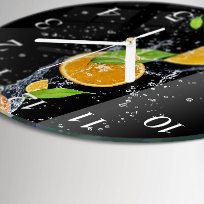 Round wall clock Oranges