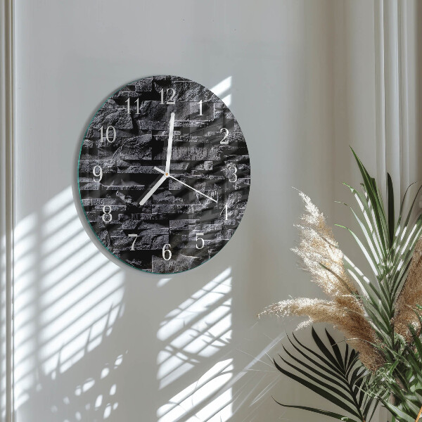 Round wall clock Stones