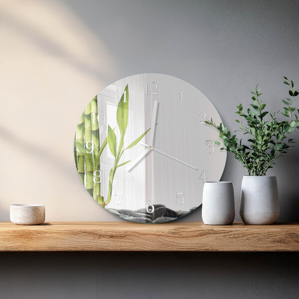 Round wall clock Bamboo