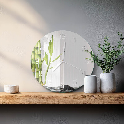 Round wall clock Bamboo