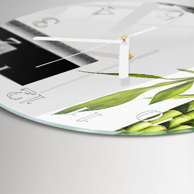 Round wall clock Bamboo