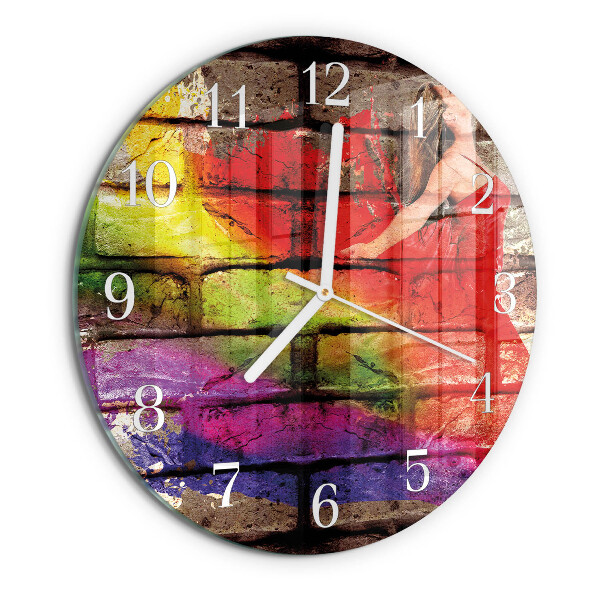 Round wall clock Brick