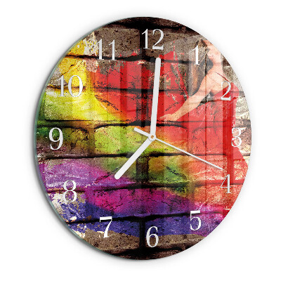Round wall clock Brick