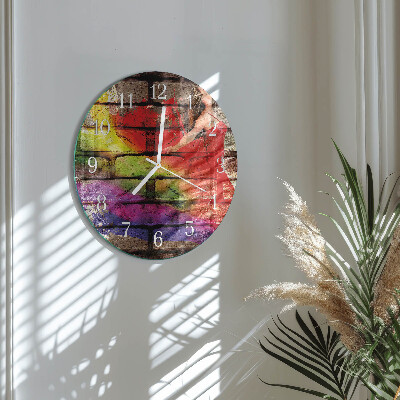 Round wall clock Brick