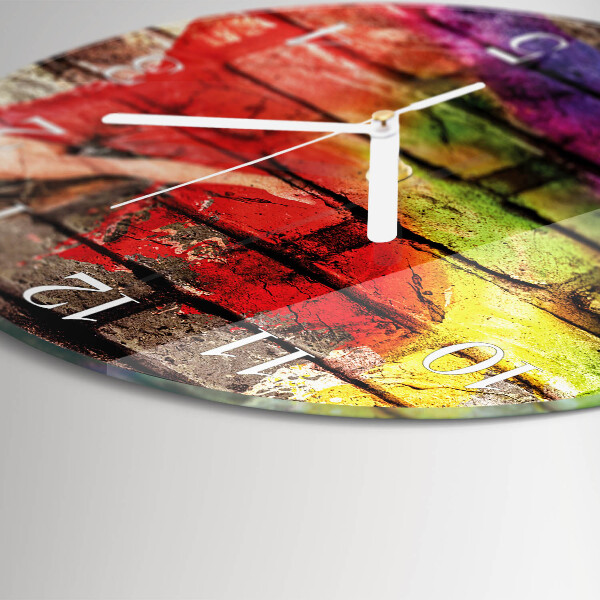 Round wall clock Brick