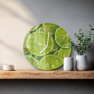 Round wall clock Calcium carbonate