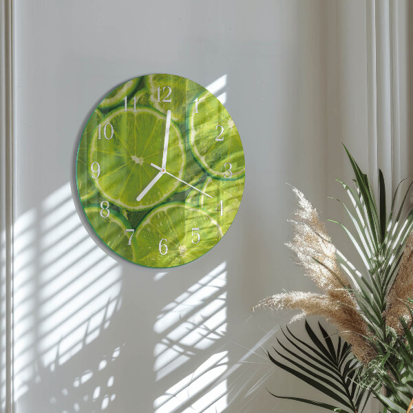 Round wall clock Calcium carbonate