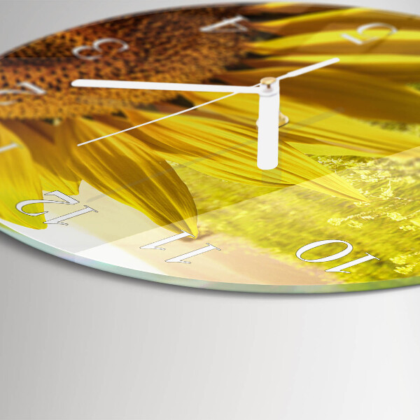 Round wall clock Sunflower