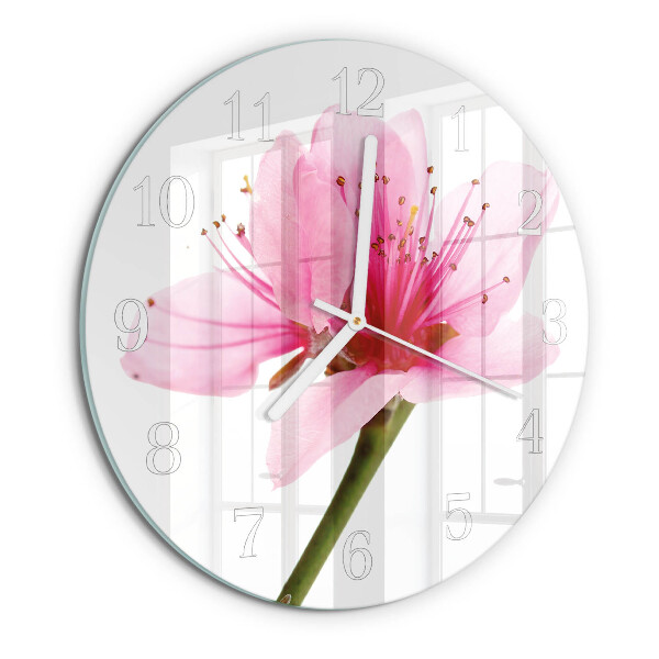 Round wall clock Flower