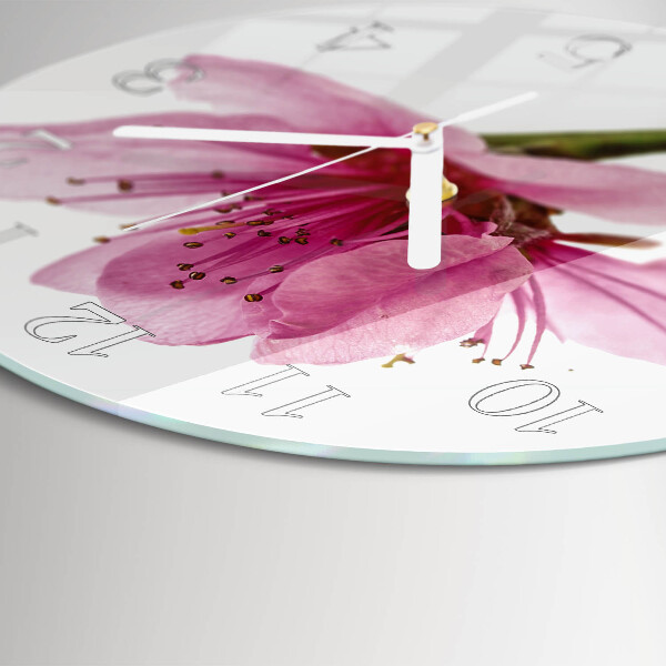 Round wall clock Flower