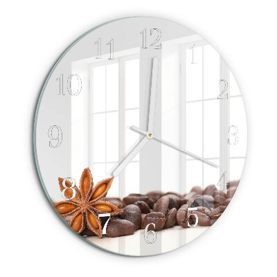 Round wall clock Coffee Beans