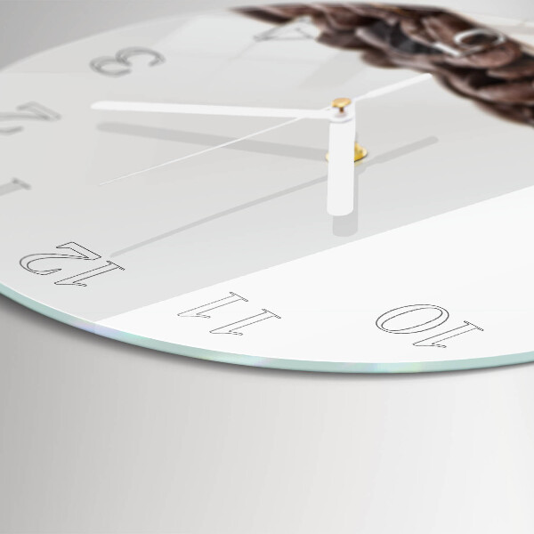 Round wall clock Coffee Beans