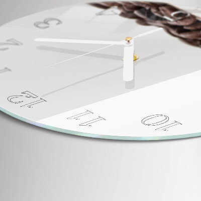 Round wall clock Coffee Beans