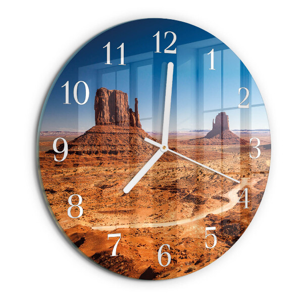 Round wall clock Desert