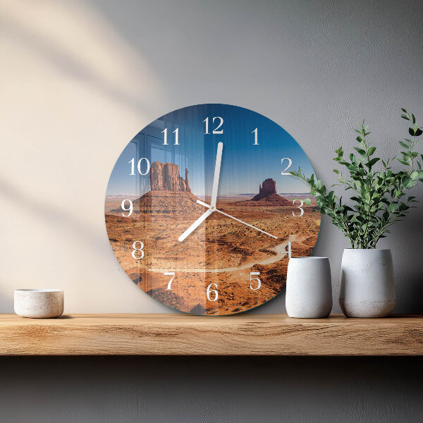 Round wall clock Desert