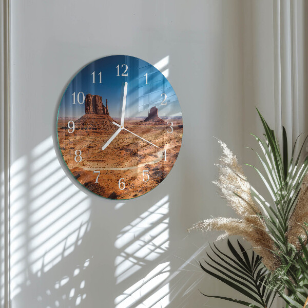 Round wall clock Desert