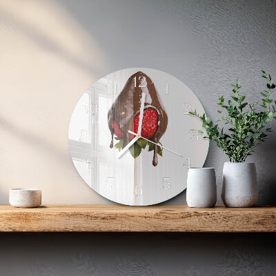 Round wall clock Chocolate