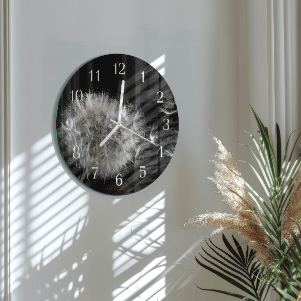 Round wall clock Dandelion