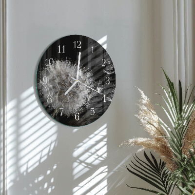 Round wall clock Dandelion