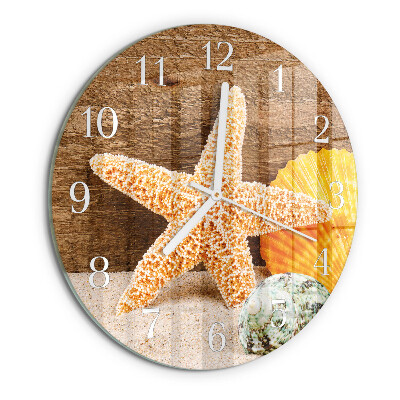 Round wall clock Starfish
