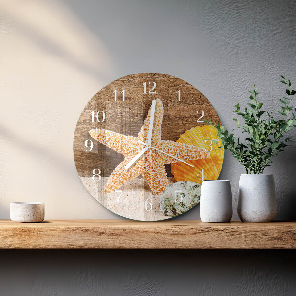 Round wall clock Starfish