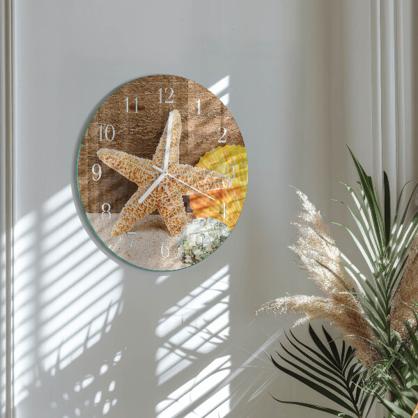 Round wall clock Starfish