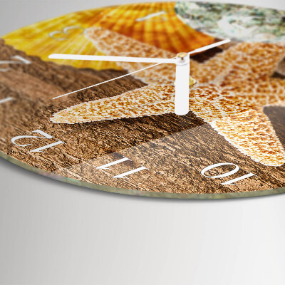 Round wall clock Starfish