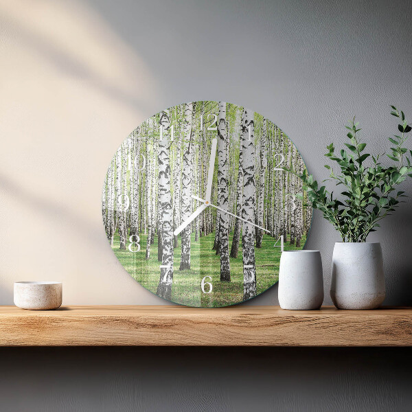 Round wall clock Birch