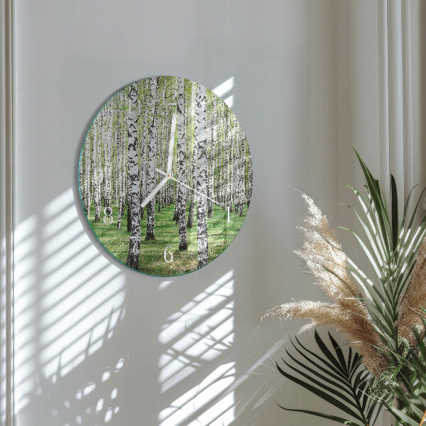 Round wall clock Birch