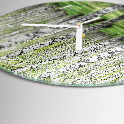 Round wall clock Birch