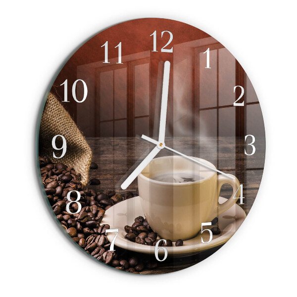 Round wall clock Coffee