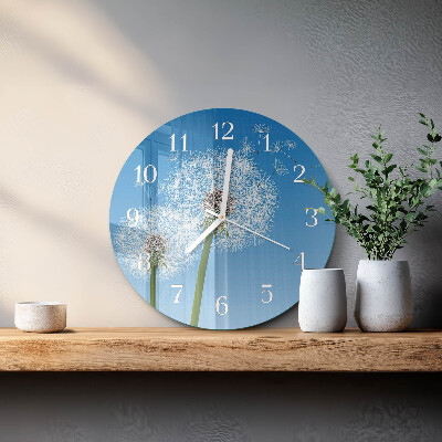 Round wall clock Dandelion