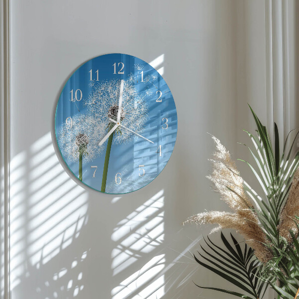 Round wall clock Dandelion