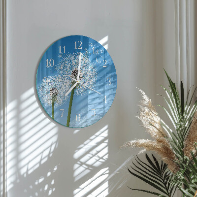 Round wall clock Dandelion
