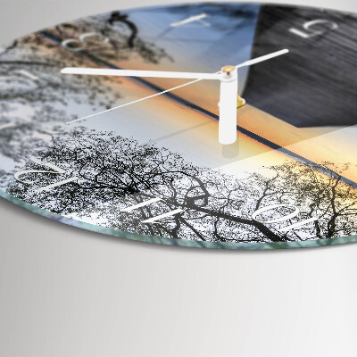 Round wall clock Dusk