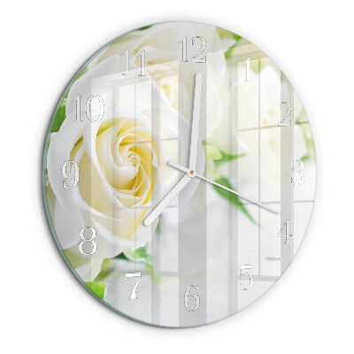 Round wall clock Roses